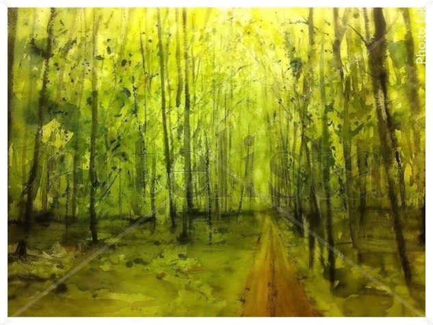 Bosque Watercolour Paper Landscaping