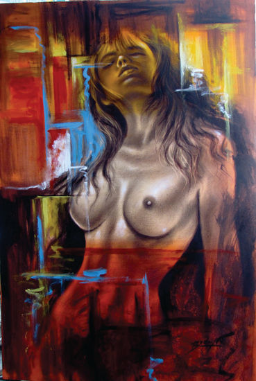 entre luces Oil Canvas Nude Paintings