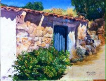 El cobertizo del abuelo Oil Canvas Landscaping