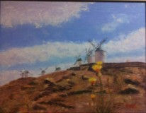 Molinos de viento Oil Canvas Landscaping