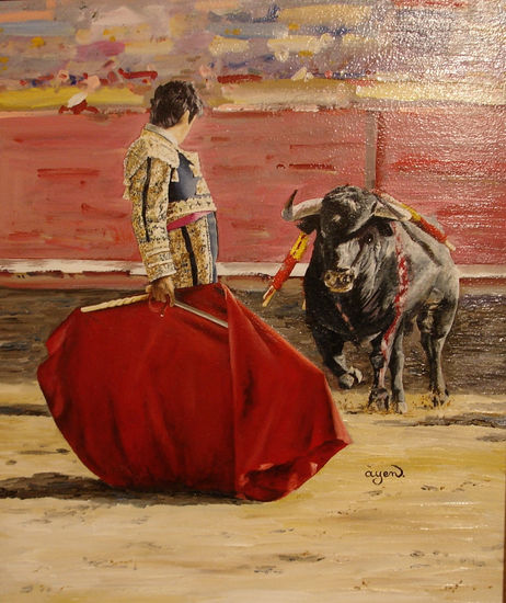 Torero, Miguel A. Perera Óleo Lienzo Figura