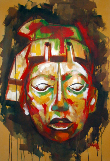 Maya II Acrylic Canvas Figure Painting