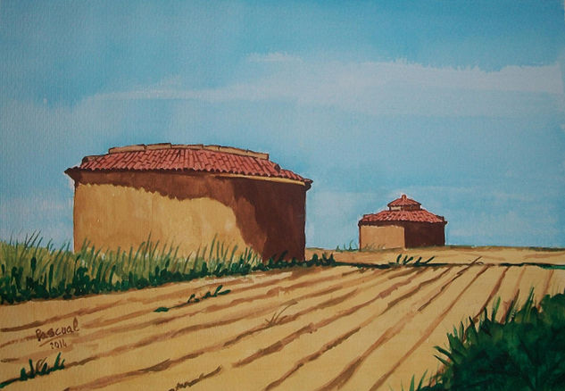 Palomares castellanos Watercolour Paper Landscaping