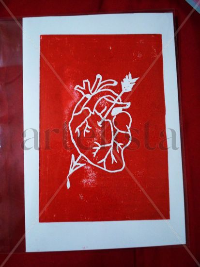 He Linocut