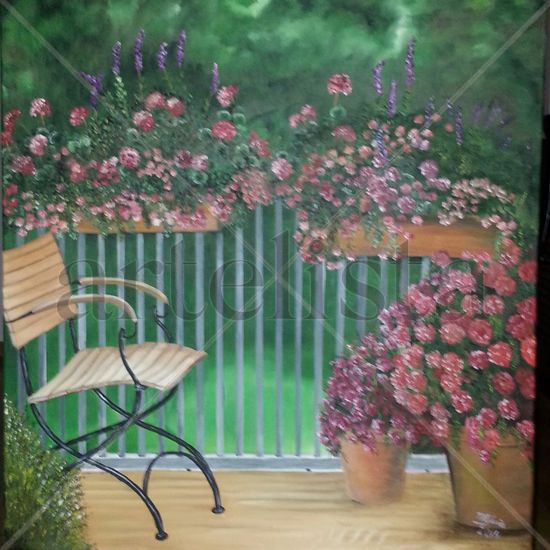 Es Primavera Acrylic Canvas Floral Painting