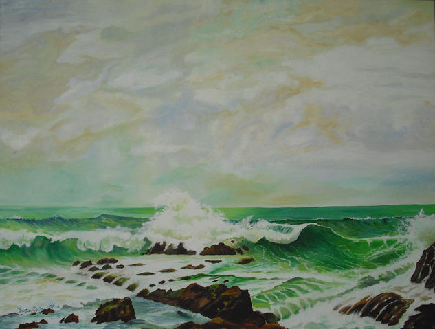 mar de Galicia Oil Canvas Others