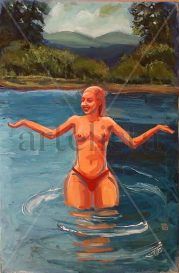 Iggy Azalea change your life, en el Nicho Acrylic Canvas Nude Paintings