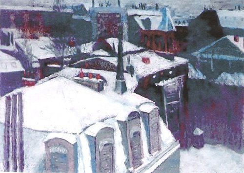 tejados nevados