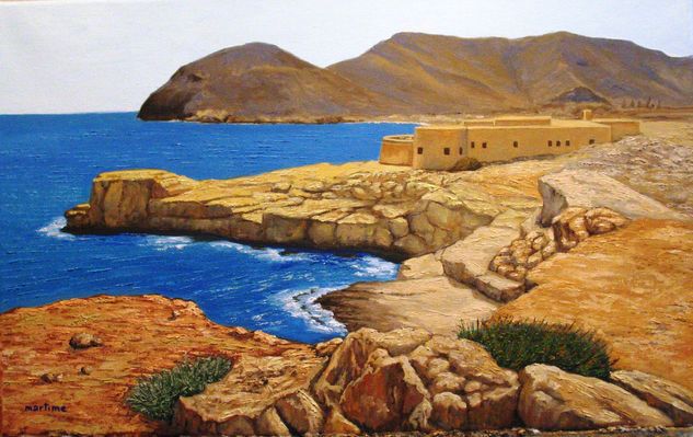 Playazo de Rodalquilar Oil Canvas Marine Painting