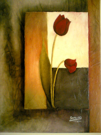 Rosas Oil Panel Floral Painting