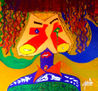 HNO. OSCAR GALO ( Chica Feliz ( Tecnica Mixta sobre Lienzo 104 X 104 Cm ( PRECIO US$ 12,000