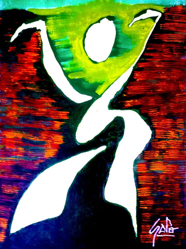 HNO. OSCAR GALO ( Mi Saeta ( Tecnica Mixta sobre Lienzo 60 X 80 Cm ( PRECIO US$ 8,000