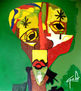 HNO.  OSCAR GALO ( Triste Alegria﻿ 119 x 123.5 Cm ( PRECIO US$ 20,000