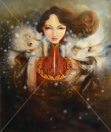 Guardian de los Sueños ( The Guardian of Dreams) Oil Canvas Figure Painting