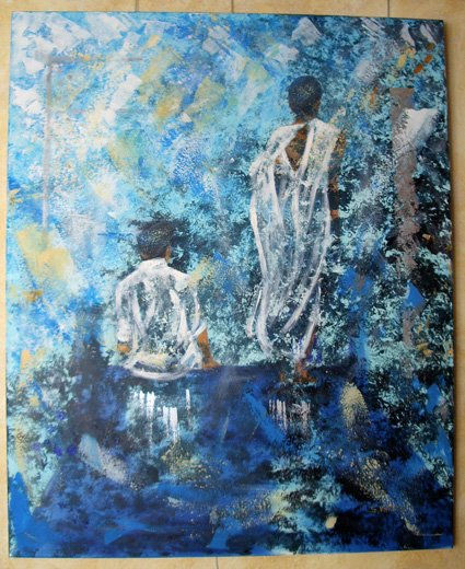 VISIÓN Acrylic Canvas Figure Painting