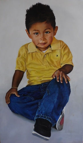 ADRIAN Oil Canvas Portrait