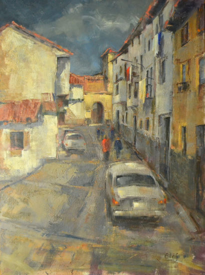 Calle de Medina Oil Canvas Landscaping