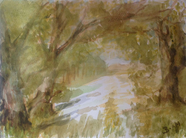 Paisaje/boceto entrada al Paraiso 2014 Watercolour Paper Landscaping