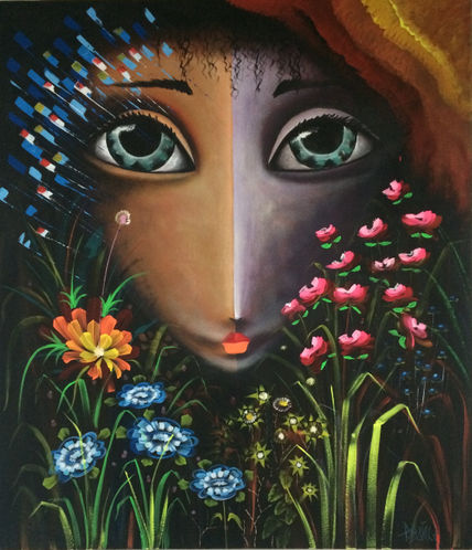 Rostro android selen