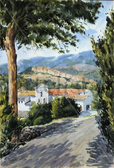 Monasterio de La Luz Watercolour Paper Landscaping