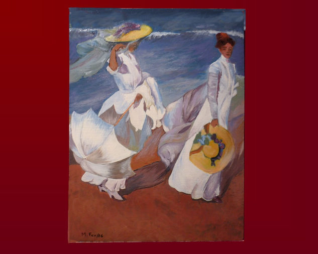 Paseo a orilla del mar Others Others Figure Painting