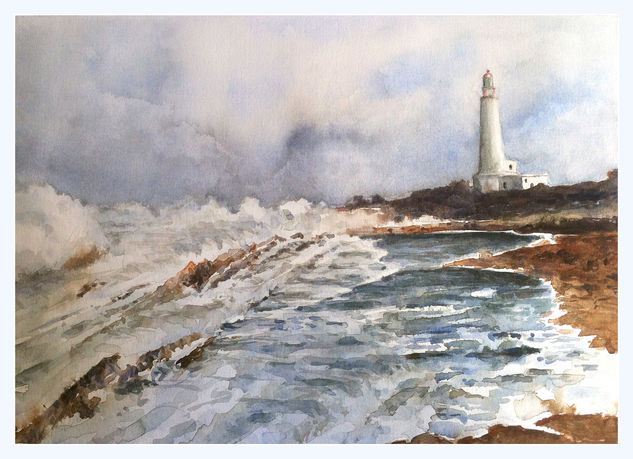 Faro Watercolour Paper Marine Painting