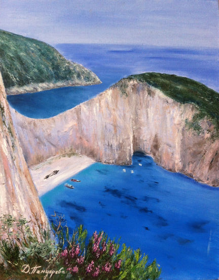 Navagio Oil Canvas Landscaping