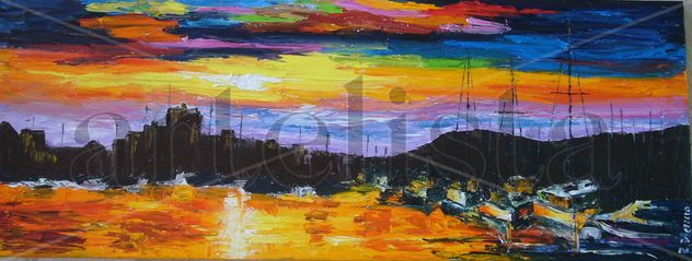 Amanecer en el puerto