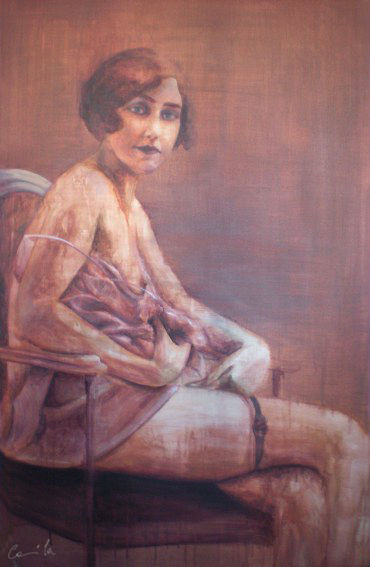 desnudo en sephia