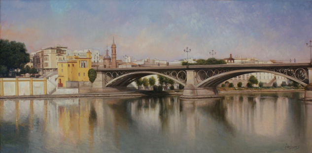 Puente de Triana (Sevilla) Óleo Lienzo Paisaje