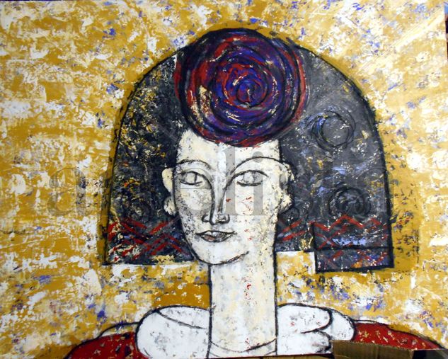 MENINA XVI Acrylic Canvas Figure Painting