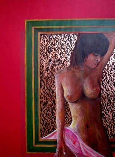 metamorfosis 6 Mixed media Card Nude Paintings