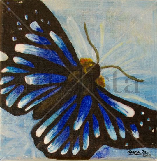 Mariposa II Oil Canvas Animals