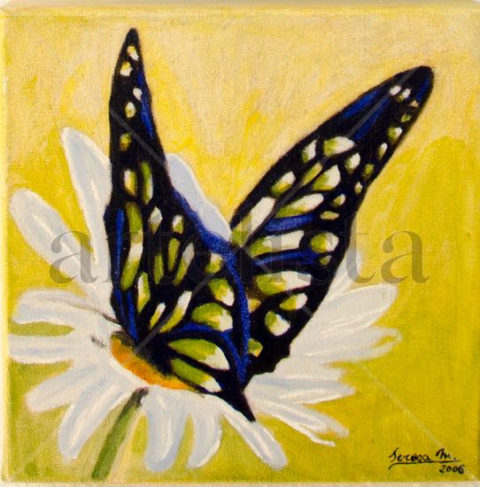 Mariposa III Oil Canvas Animals