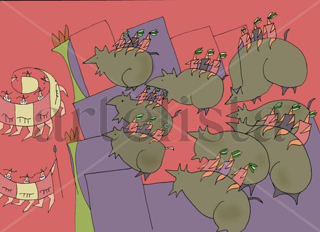 Ratas luchando...