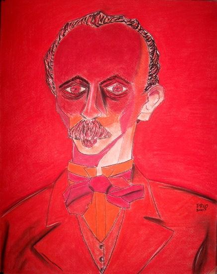 Marti Rojo Pastel Card Portrait