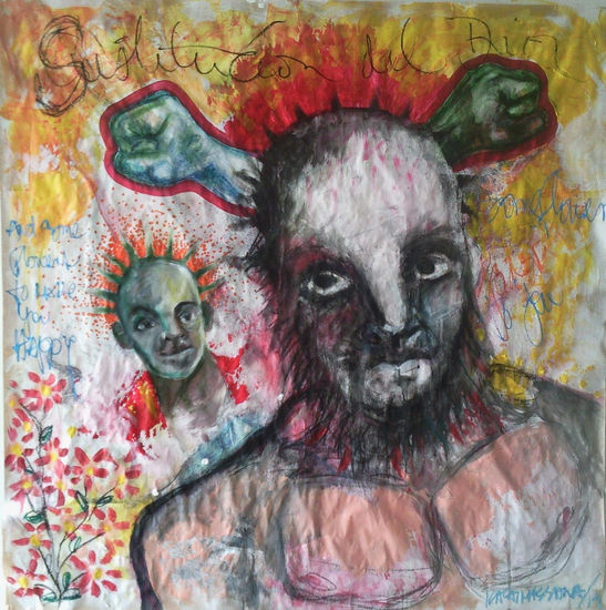 cambia la deidad Mixed media Paper Others