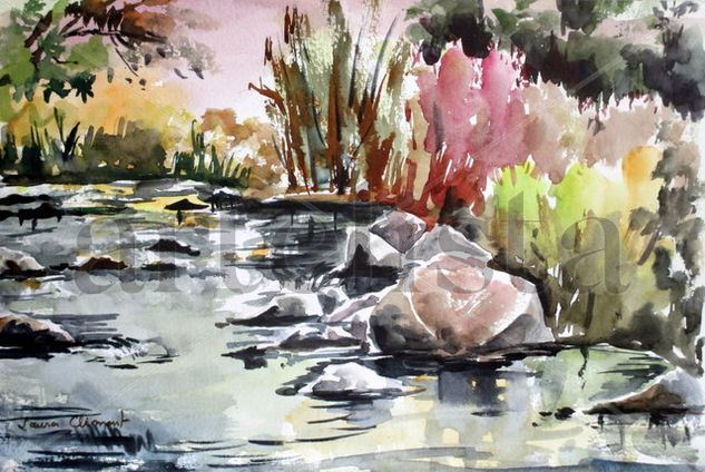 "Ripoll River" Watercolour Paper Landscaping