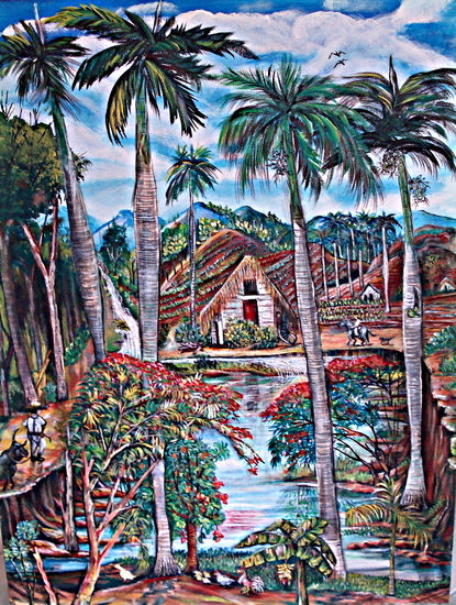 Paisaje Cubano Oil Canvas Landscaping