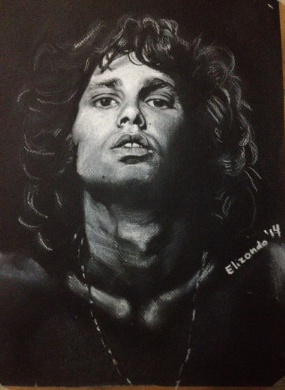 Jim Morrison Pastel Papel Retrato