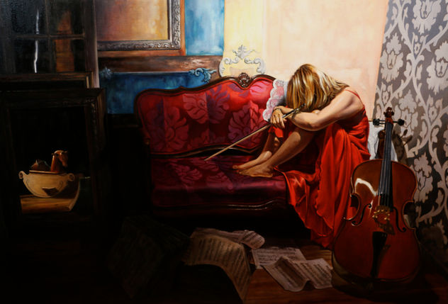 1. MUJER DE ROJO AGOTADA TRAS ENSAYAR