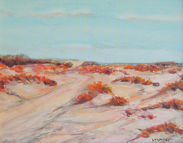 Caminito de la playa Oil Canvas Landscaping