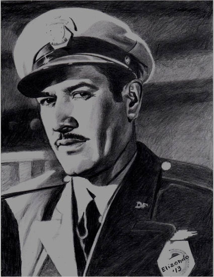 Pedro Infante Retrato Grafito