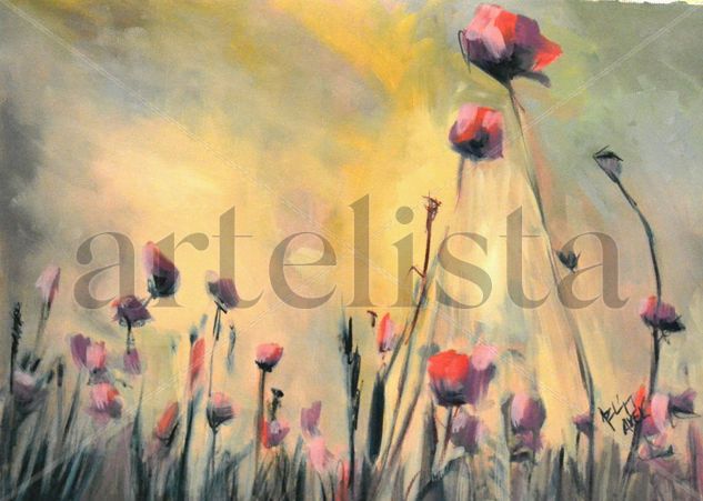 Amapolas Oil Canvas Landscaping