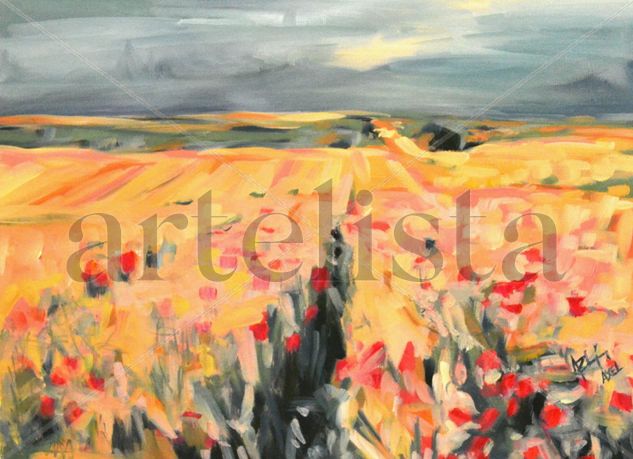 Campo de trigo Oil Canvas Landscaping