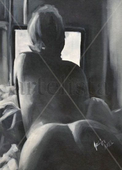 De espaldas Oil Canvas Nude Paintings