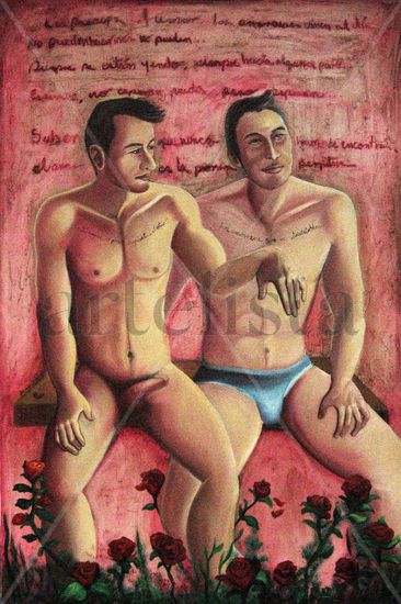 Los amorosos Oil Canvas Nude Paintings