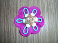 Broche flor rosa