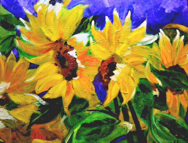 GIRA - SOLS Oil Canvas Floral Painting