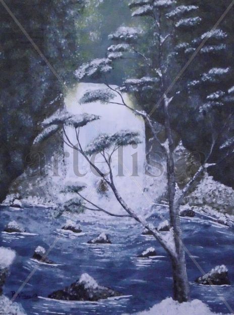 Cascada nevada